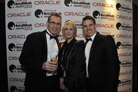 Sarah Taylor and friends at the Oracle Retail Week Awards